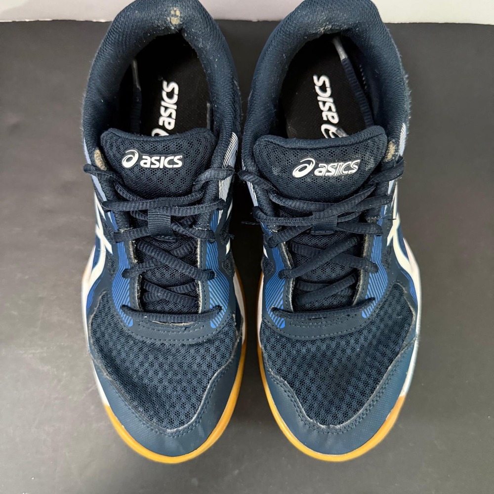 Asics Upcourt 5 Mens Navy Blue White Gum Sole Volleyball Shoes Sneakers Size 6.5 - Picture 16 of 16